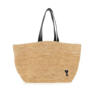 Ami Tote Bags, unisex, Beige, Size: ONE SIZE De Coeur Tote Bag
