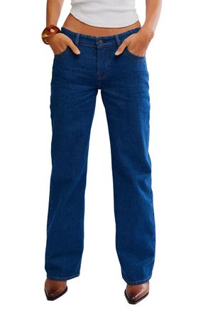 Free People We The Free Tennessee Boyfriend Jeans Womens Rinse Denim GBO3778