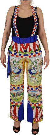Dolce & Gabbana Kleurrijke Hoge Taille Sneeuwbroek - Dames - Jumpsuits - Veelkleurig - S - Polyester - Jumpsuits & Playsuits