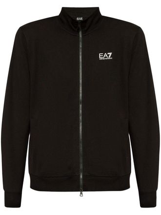 Emporio Armani zip-up sweatshirt - men - Cotton - M - Black