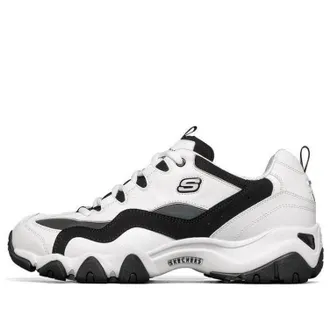Skechers D lites 2.0 Running Shoes White/Black/Grey 666157-WBMT