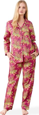 Printfresh Long PJ Set in Hot Pink at Nordstrom, Size X-Large