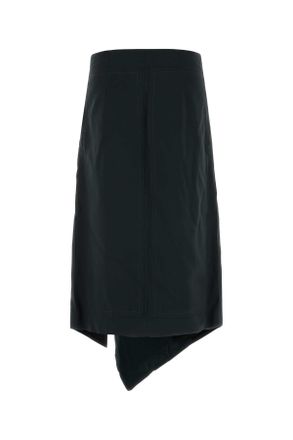 Ami Womens Black Wool Skirt Anthracite Gonne