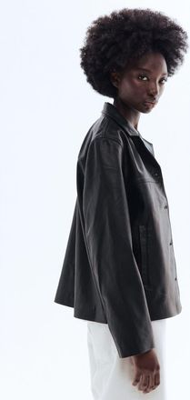 H&M Coated Jacket in Black at Nordstrom, Size Xx-Large