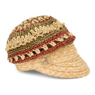 Alberta Ferretti Gevlochten pet - Dames - Hoeden - Beige - S - Accessoires