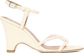 Staud 90 mm Eden sandalen met touwdetail - Beige