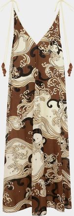 Alemais Otis Paisley Print Midi Dress