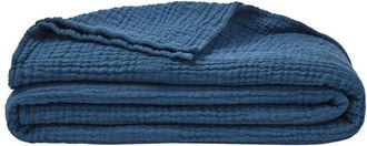 Essix Essix - Plaid tinta unita in garza di cotone, jazzy, 130 x 170 cm