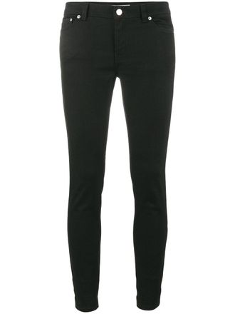 Givenchy star motif skinny jeans - women - Polyester/Cotton/Polyester/Cotton/Spandex/Elastane - 38 - Black