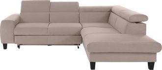 Cotta Ecksofa »Morven L-Form« wahlweise mit Bettfunktion, Bettkasten & Wireless-Charger