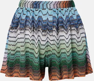 Missoni Wave lam&eacute; miniskirt
