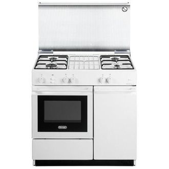 DeLonghi DeLonghi SGGW854NED Cucina a Gas con Forno a Gas Linea Smart 4 Fuochi Classe energetica A 86x50 cm Bianco