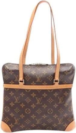 Louis Vuitton Pre-owned Vintage Monogram Shoulder Bag - Dames - Vintage Schoudertas - Bruin - ONE Size - Leer - Vintage