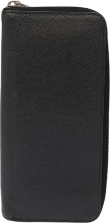 Louis Vuitton Zippy Wallet Black Leather Wallet (Pre-Owned)