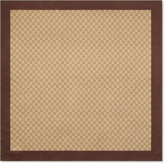 Gucci PRINTED SILK TWILL SCARF - Gucci - Woman