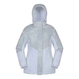 Mountain Warehouse Dames/Dames Dawn II Bedrukte Ski-jas (Lichtgrijs)