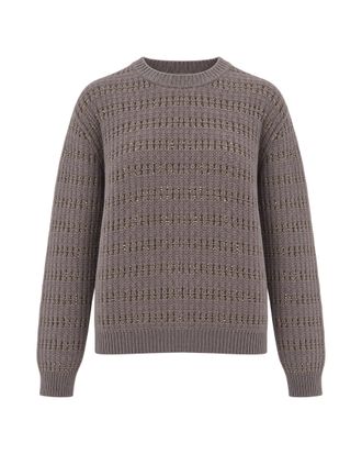 Fabiana Filippi Falco Openwork Sequined Mohair-Blend Sweater