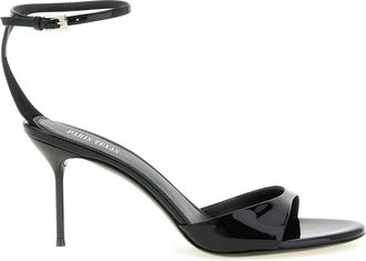 PARIS TEXAS Lidia Sandalen - Dames - Sandalen met hakken - Zwart - 40 EU - Leer - Schoenen
