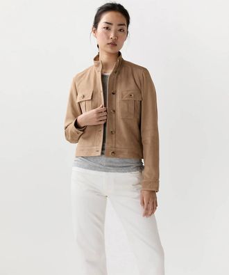 Ann Mashburn Corrie Jacket In Desert Suede