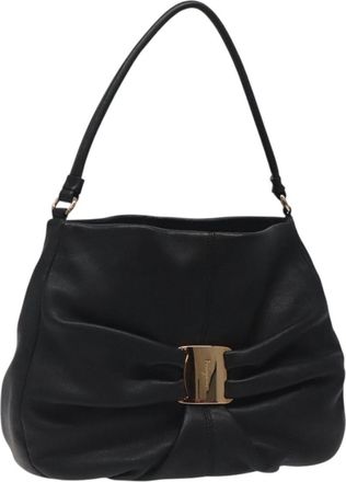 Ferragamo Miss Vara Giusy Hobo Leather Leather Shoulder Bag Bag (Pre-Owned)