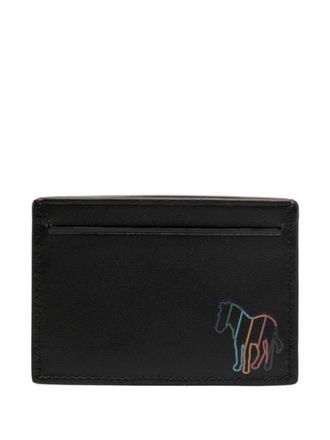 Paul Smith Zebra-print leather cardholder - men - Calf Leather - One Size - Brown