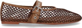 Senso Carina Mesh Fabric Silver Loafers
