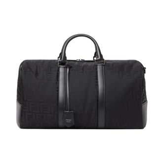 Fendi FF Travel Bag - Heren - Weekendtassen - Zwart - ONE Size - Katoen - Tassen