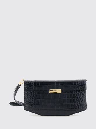 Toteme Clip Mini Crossbody Bag in Croc-Effect Leather with Metal Logo