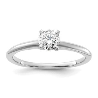 Diamond2Deal 14k Gold Lab Grown Diamond Wedding Band Ring 1/2Ct Clarity- VS Color- G-H