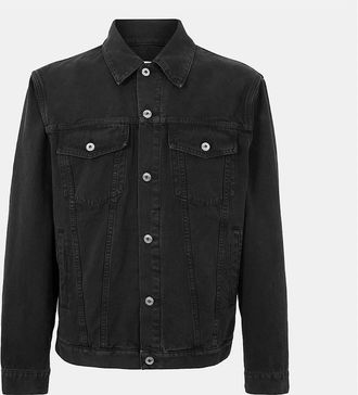 Off-white Mens Varsity Jacket with Chest Pocket - Black/Multi - Size: 40/Regular