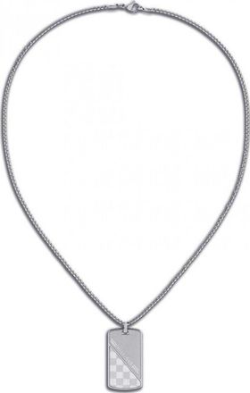 Tommy Hilfiger 2701080 Mens Necklace - Silver Stainless Steel - One Size