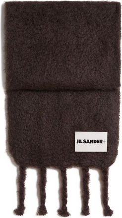 Jil Sander Sciarpa in misto mohair - Marrone
