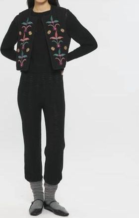 Antik Batik Rafi Gilet In Black