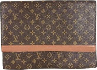Louis Vuitton Pre-owned Clutches, unisex, Brown, Size: ONE SIZE Pre-owned Monogram Canvas Clutch