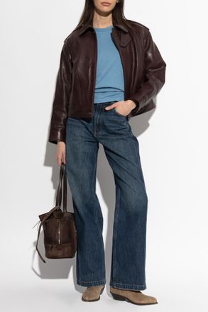 Rag & Bone Crew Neck T-shirt, Womens, Blue