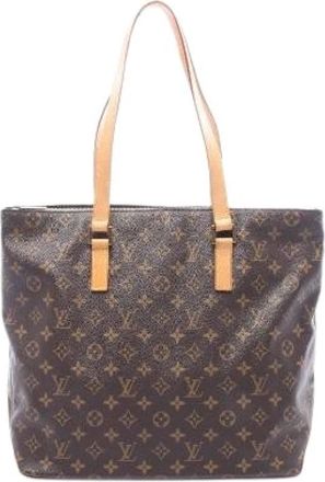 Louis Vuitton Pre-owned Tote Bags, female, Brown, Size: ONE SIZE Pre-owned Cabas Mezzo Monogram Tote Bag