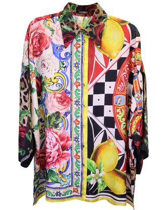Dolce & Gabbana Patchwork Blouse (Authentic Pre-Loved)