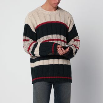 Golden Goose Multicolour striped jumper in alpaca blend