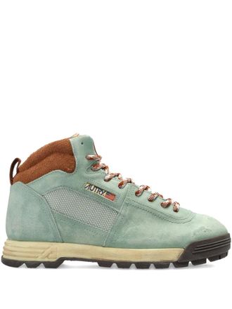 Autry high-top panelled sneakers - Green
