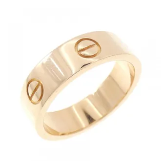 Cartier Love Pink Gold (18K) Band Ring (Pre-Owned)