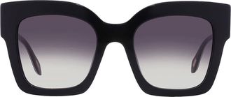 Just Cavalli Smoke Gradient Square Ladies Sunglasses SJC019 0700 52