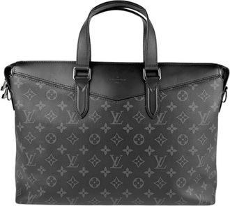 Louis Vuitton Black Monogram Eclipse Briefcase Handbag Shoulder Bag (Pre-Owned)