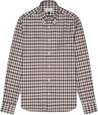 Aquascutum Casual Shirts - Heren - Casual Overhemden - Veelkleurig - M - Katoen - Overhemden