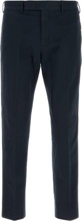 Pantaloni Torino Navy Blue Stretch Cotton Pant