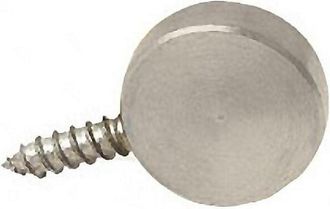 Wurko Portaestante Espiga Niquel Caja 200, Portaestante Redondo Para Muebles. - Con Espiga Rosca Madera De 1,5cm. - Niquel - Di&aacute;metro 1,5cmcaja De 200 Unida