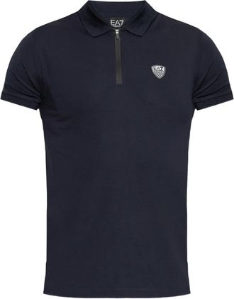 Emporio Armani Polo con zip - Blu