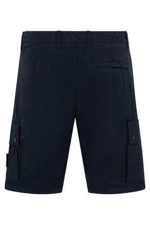 Stone Island Cotton Cargo Cargo Shorts - Blue