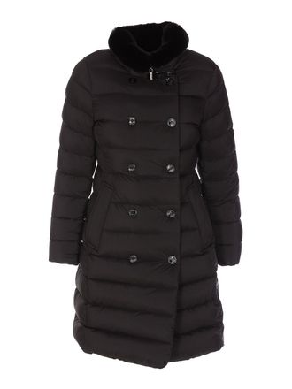 Moorer Removable fur puffer coat