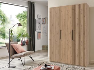 Wimex Drehtürenschrank »Andorra by fresh to go« Mit 3D-Leisten für Akustikpaneel-Optik