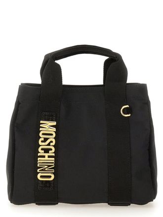 Moschino Black Logo Large Tote